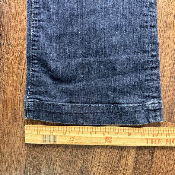 7 For All Mankind Jeans Womens 29 Blue Dojo Blue Santiago Mid Rise - Picture 9 of 10
